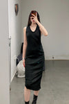 marc le bihan sleeveless pleated T-shirt 1867 E23 black